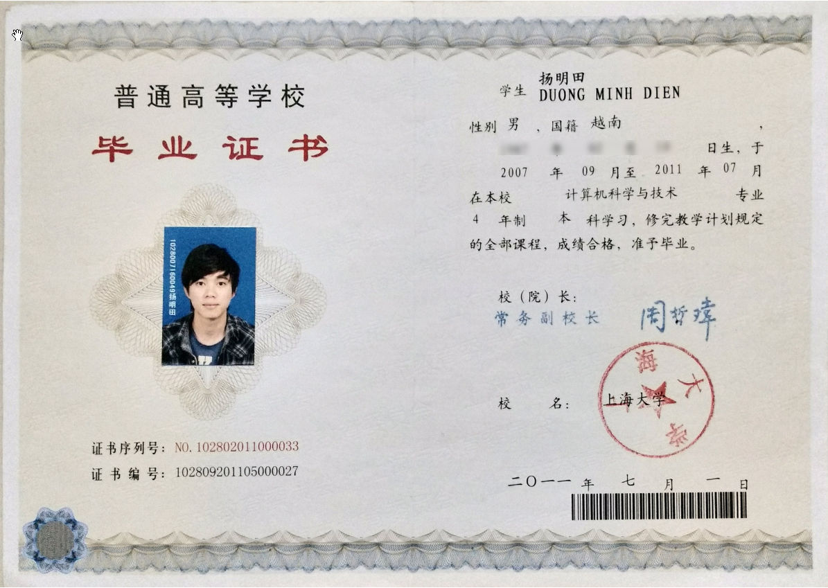 Giấy tốt nghiệp Đại học